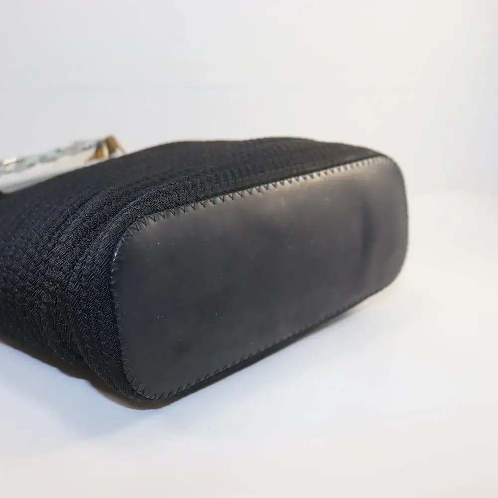 Gucci Black Woven‎ Tote with Bamboo Handles – Chic Italian Style